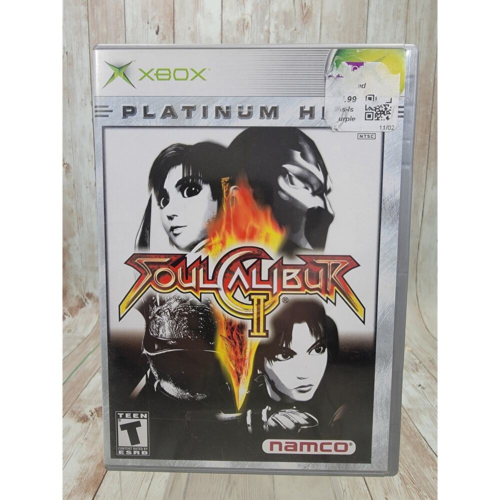 Soul Calibur II 2 (Microsoft Xbox 2003) Platinum Hits Complete CIB w/ Manual